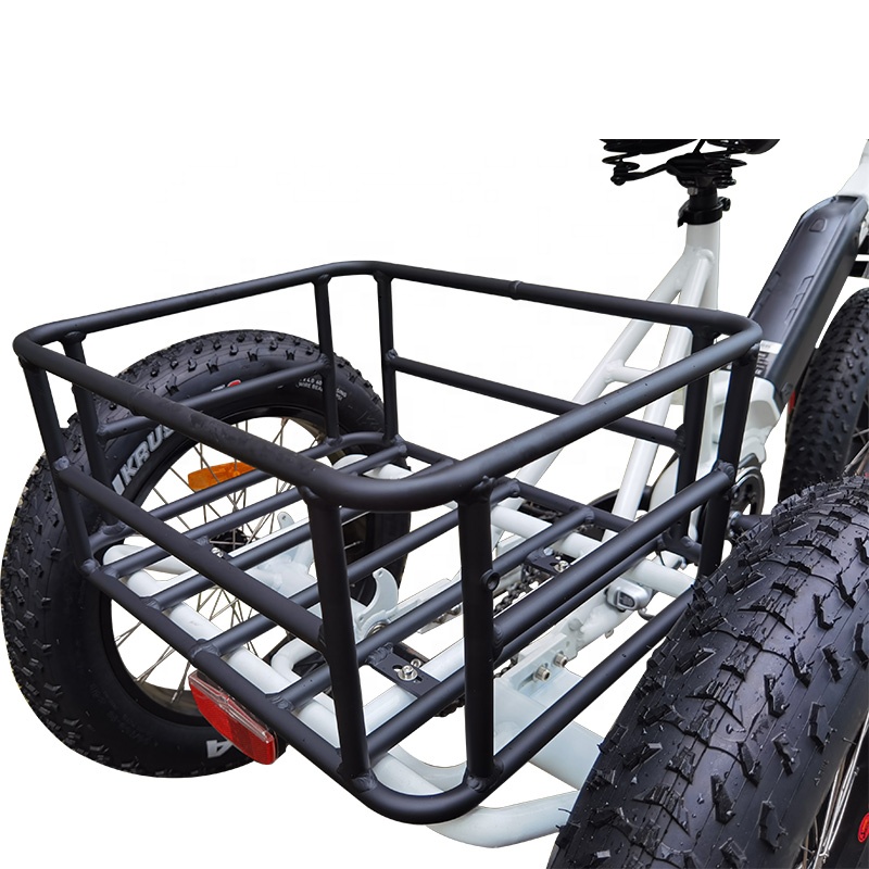 Electric Trike 48V 350W/500W Electric Tricycle 3wheel Cargo Bike mid drive Disc Brake 20 inch fat tire ebike