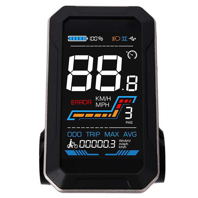 36V 48V 52V UART USB charge bluetooth color display for ebike 