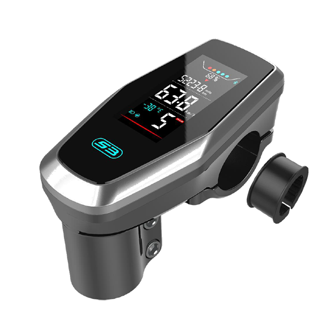 Middle set negative color IPS screen LCD display for ebike Bluetooth function USB charge UKS3 24V/36V/48V/60V/72V/UBE power supply