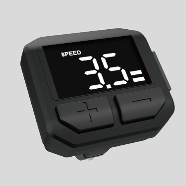 simple display with large font USB function left-mount