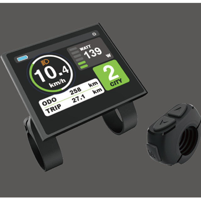 metal housing 3.5" TFT horizontal color screen enriches the styles of ultra-thin display for ebike kit