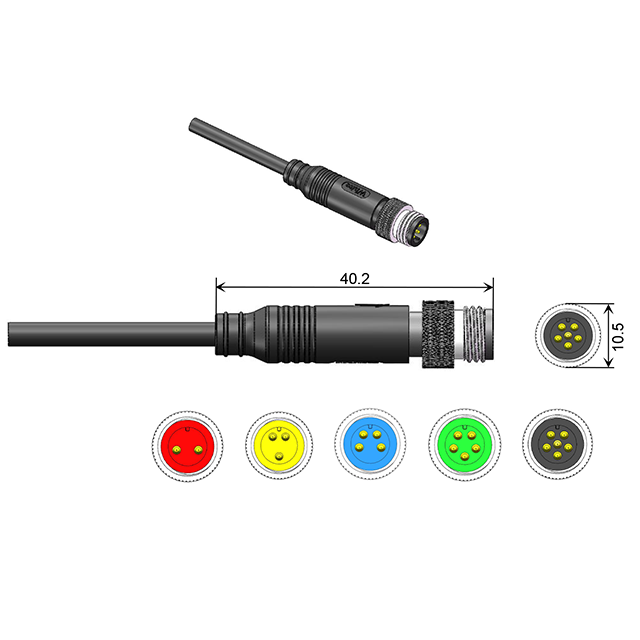  electric plug waterproof 2 3 4 5 6 pin cable connector for ebike E-motorcycle E-wheelchair e-scooter 