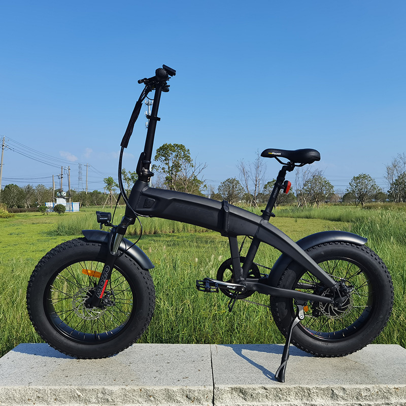 best sell 48v 500w hidden battery folding Ebike 20*4 inch fat tire city electric bike diss brake electric bicycle with ce approved
