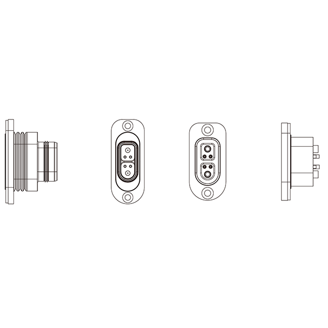 Higo waterproof electrical 6pin male female cable connector for E-bike battery