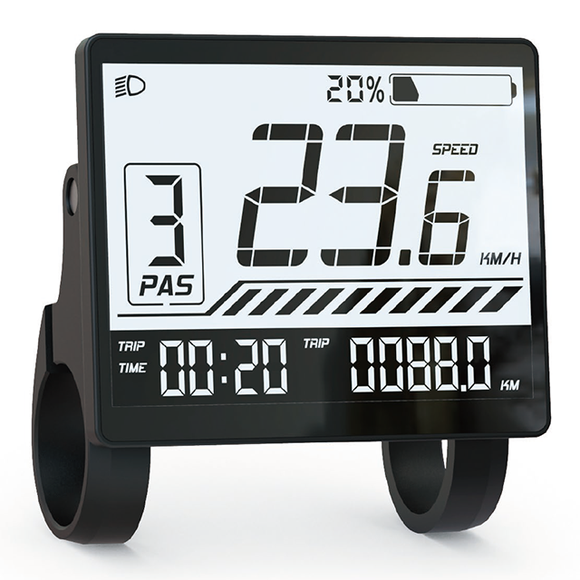 UART/CAN 20mA 24V 36V 48V Bluetooth Display for ebike