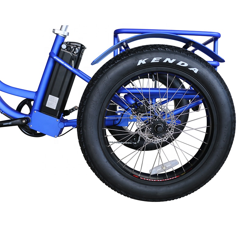 delivery electric tricycle with hub motor 500W cargo ebike for man fat tire three wheel electric bike for Elderly Shopping