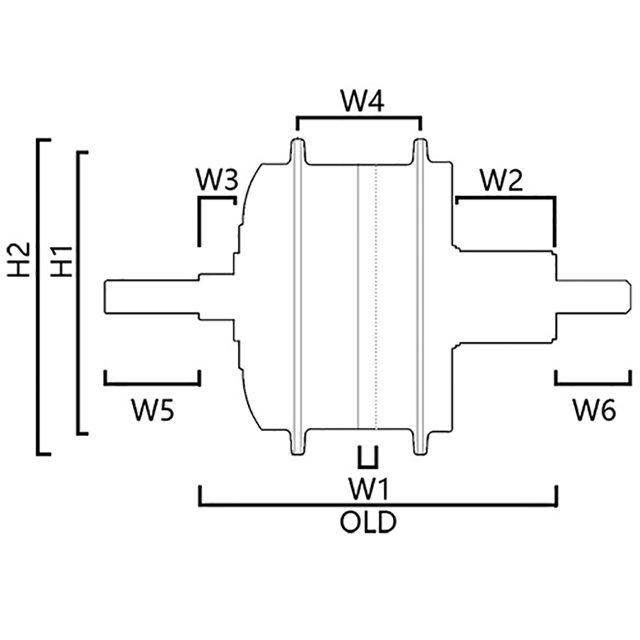500W rear hub motor