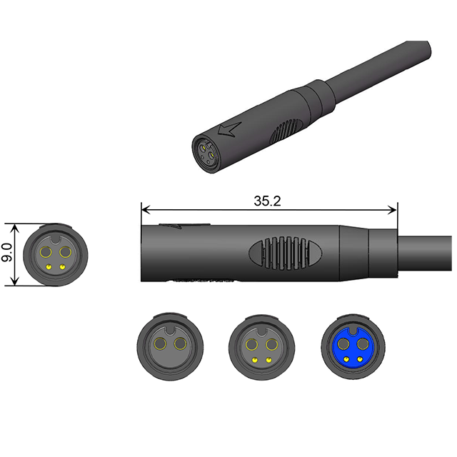 48V AC/DC 10A Charger battery connectors