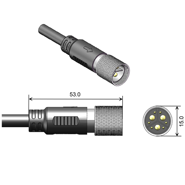 60V 25A 2.0/2.5mm²/0.2mm² 9pin motor connectors