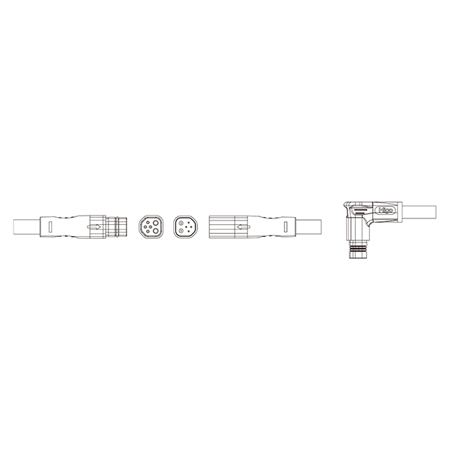 Higo 2+4 Pin male / female cables Connector For Motorcycle Bicycle Waterproof Ebike parts battery 