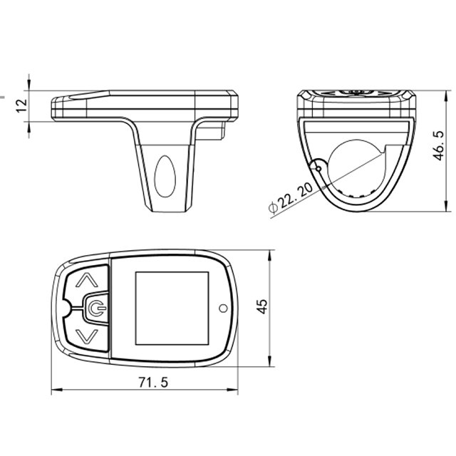 centre control panel GUI interface TFT colorful screen display for ebike drive system