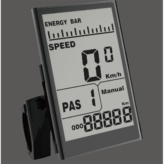 Frosted aluminum alloy housing and toughened glass screen display for ebike