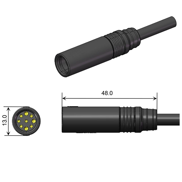 10 Pin motor connectors for ebike