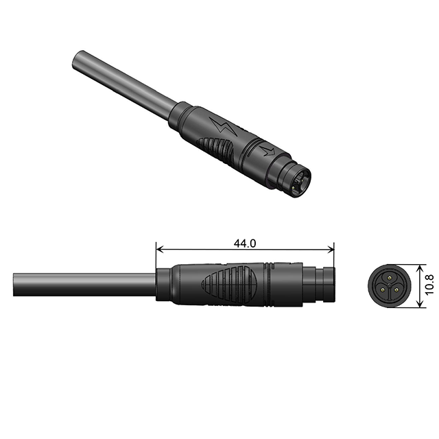 48V AC/DC 6A Battery connectors for ebike