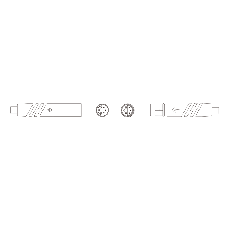Higo 2022 China Manufacturer optional electric bicycle Waterproof Cable Signal Harness Connector Female To Male 6 Pin Ebike conversion kit 