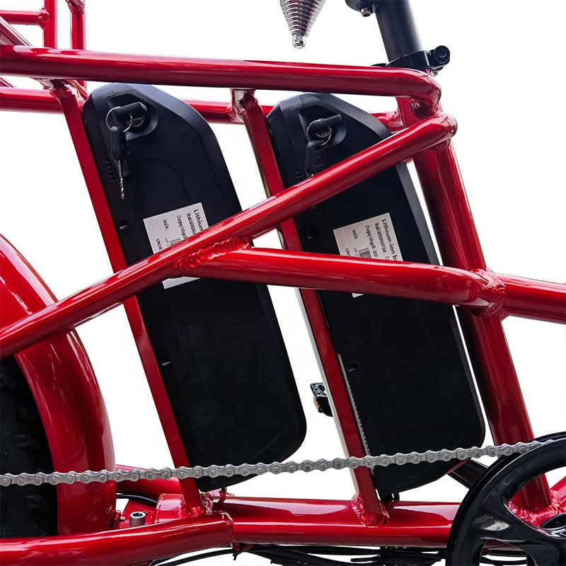 takeaway electric bike with 48v double Lithium battery removable electric bicycle long dostance two wheel fat tire ebike for food delivery 