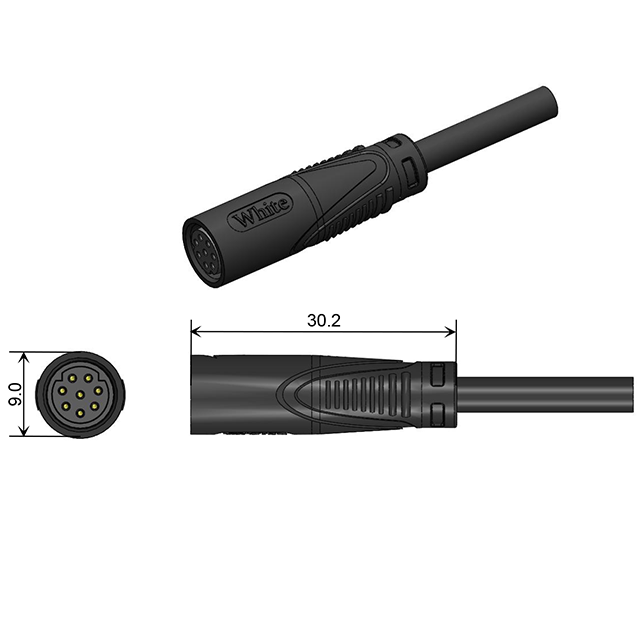 High quality male female electric bike IP66 waterproof M6 M7 M8 cable connector plug
