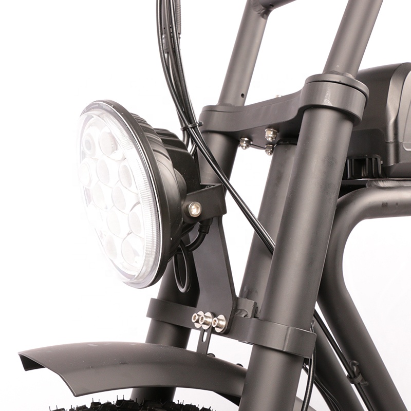 Ebike wholesale ODM black 20 inch snow Beach Electric Bike fat tire electric bicycle 48V 500w disc brake 