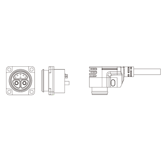 Higo high quality 2power 6signal pin motorcycle Lithium battery Discharging Charging for ebike waterproof cable connector 