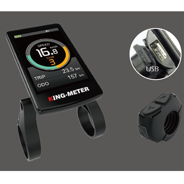 curved glass lamination 3.5" color screen display for ebike kit