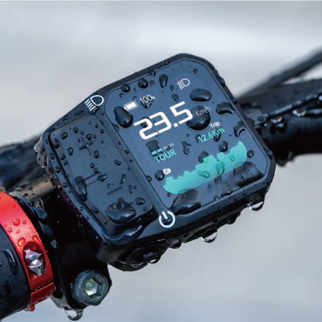 1.69-inch left-mounted color-screen instrument Multi-color Gear display for ebike