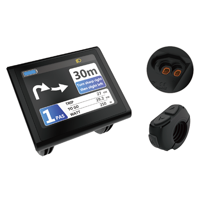 3.5" TFT color screen integrated design combines display and holder in one