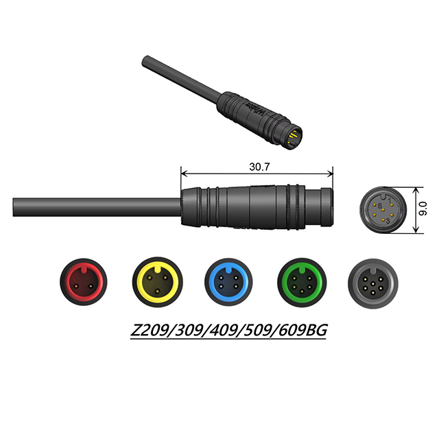 Waterproof plug signal connector Stable performance small size for ebike electric bicycle E-motorcycle E-wheelchair E-scooter Swappable system Charging point