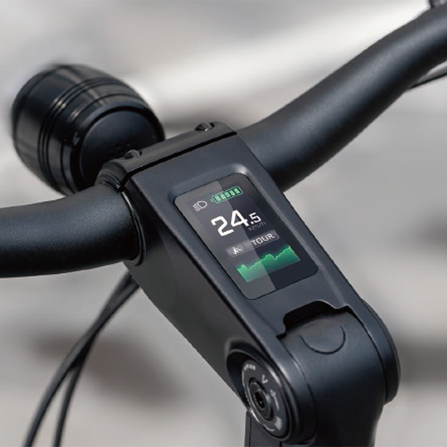1.91-inch embedded color screen instrument Handlebar display Wide Voltage:10V-100V for electric blcycle