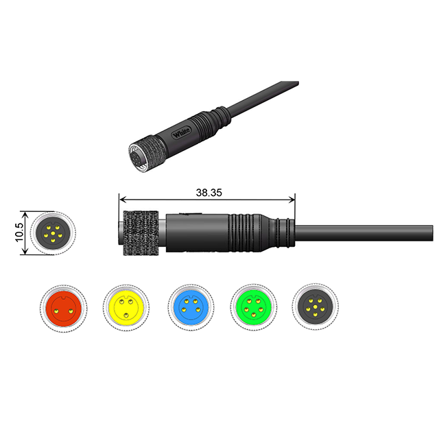  electric plug waterproof 2 3 4 5 6 pin cable connector for ebike E-motorcycle E-wheelchair e-scooter 