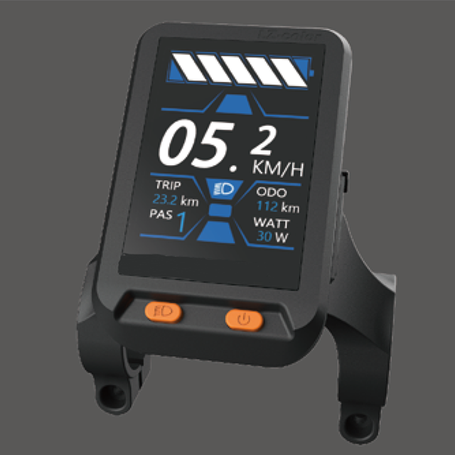 TFT color LCD 2.4" Build-in light sensor with USB display for ebike kit 
